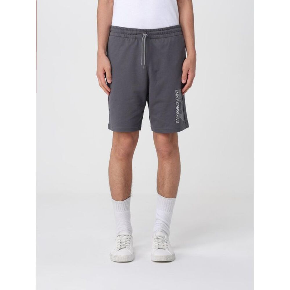 Ea7 Men Cotton Jogging Shorts With Logo Ea7